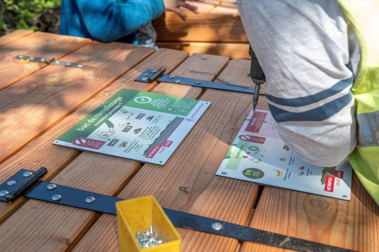 Des bacs de compostage collectif sont à disposition partout dans la Métropole mais le 1000e est à Villeurbanne ! @Métropole de Lyon
